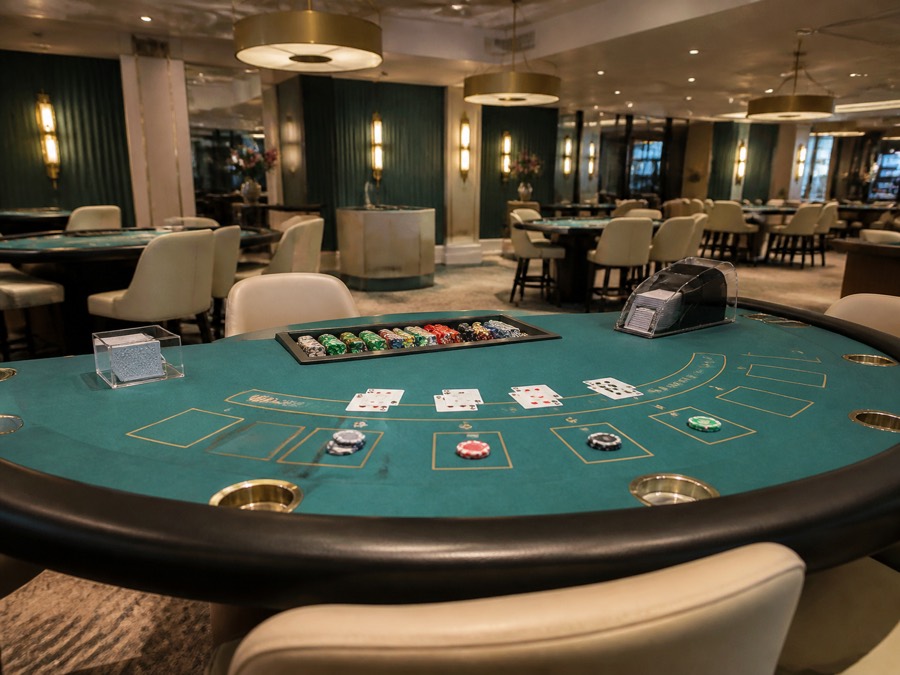 Blackjack in een fysieke speelzaal